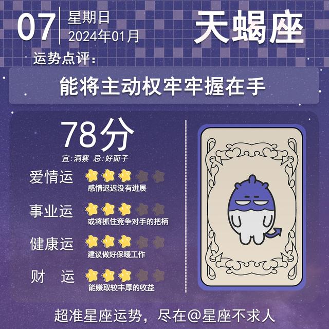 2024年1月7日星座運勢插图8