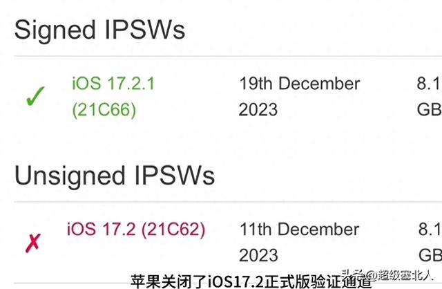 蘋果關閉瞭ios17.2系統驗證通道，讓果粉們很鬧心？缩略图